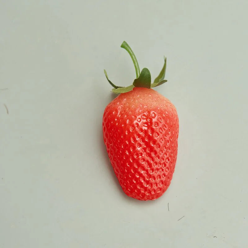 Artificial Strawberry 10pcs Fake Fruit for Home Decor Party Photography Christmas DIY