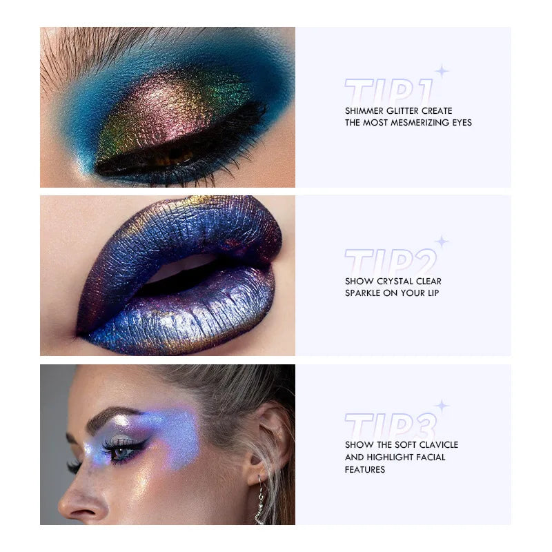 MultiChrome Eyeshadow Powder - Shifting Duochrome & Chameleon Shades