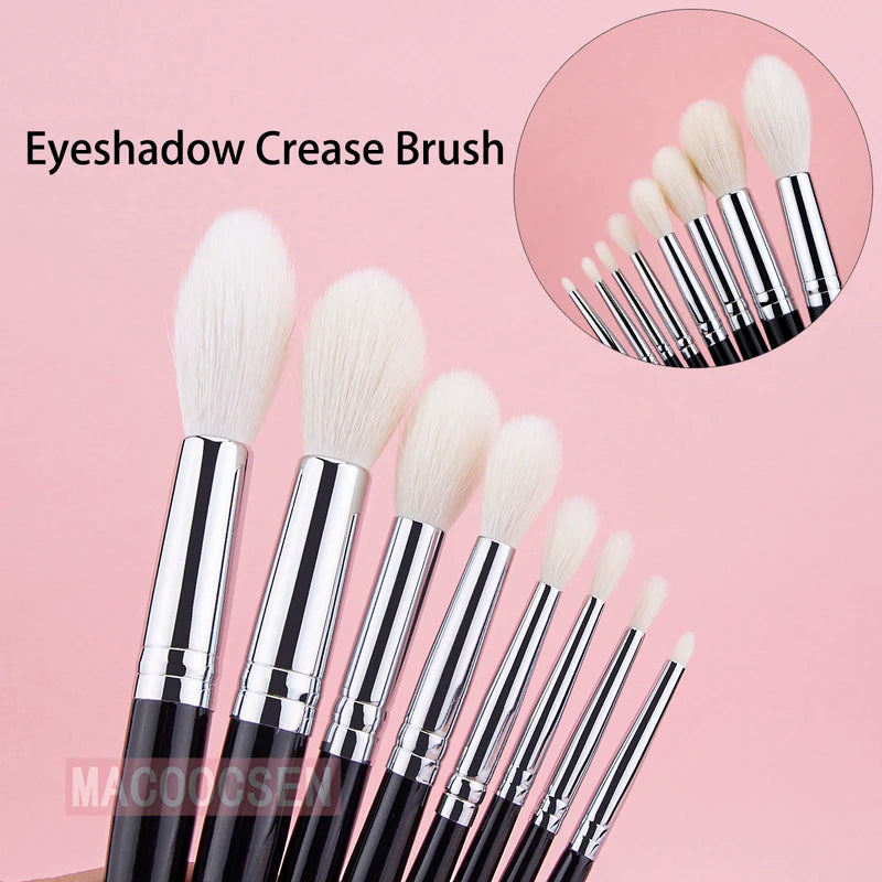 Tapered Eye Makeup Brush for Eyeshadow Contouring Highlighting Goat Hair