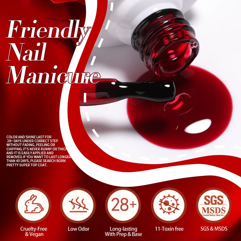 Jelly Nude Gel Nail Polish Set - 50 Semi-Transparent Colors for UV & LED Nails