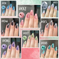 Spring Summer Cat Eye Gel Nail Polish Set - 12 Colors, Long-Lasting & Brightening