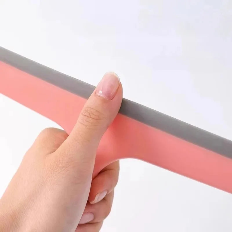 Double-Sided Silicone Glass Wiper Blade with Scraper for Window Cleaning