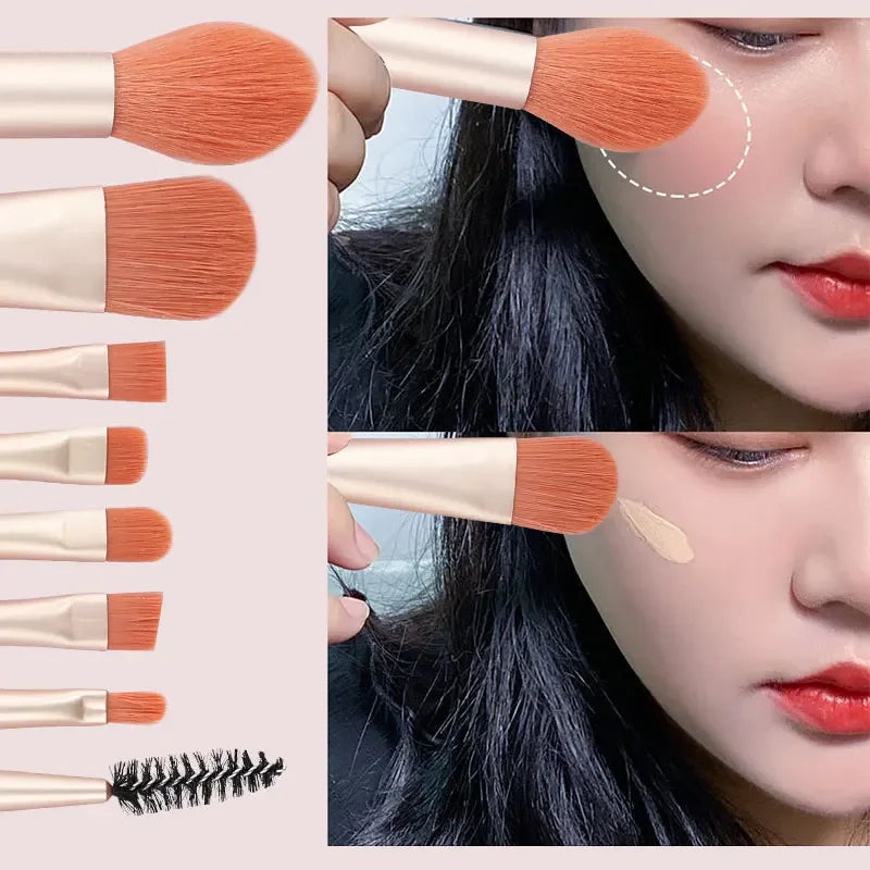 Professional Makeup Brush Set 8/20 Pcs Fluffy Cosmetics Tools for Face & Eyes