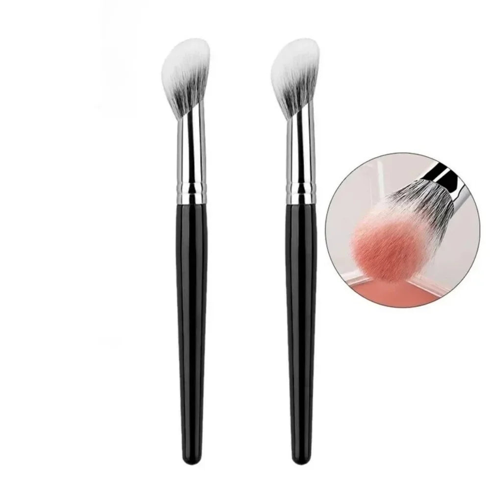 Mini Peach Heart Blush Brush - Multi-Use Face Makeup Tool, 1/2Pcs Set