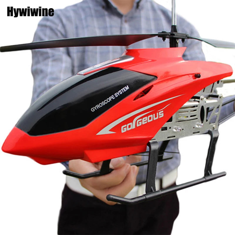 Large RC Helicopter with Remote Control 80cm Outdoor Drone Toy for Kids