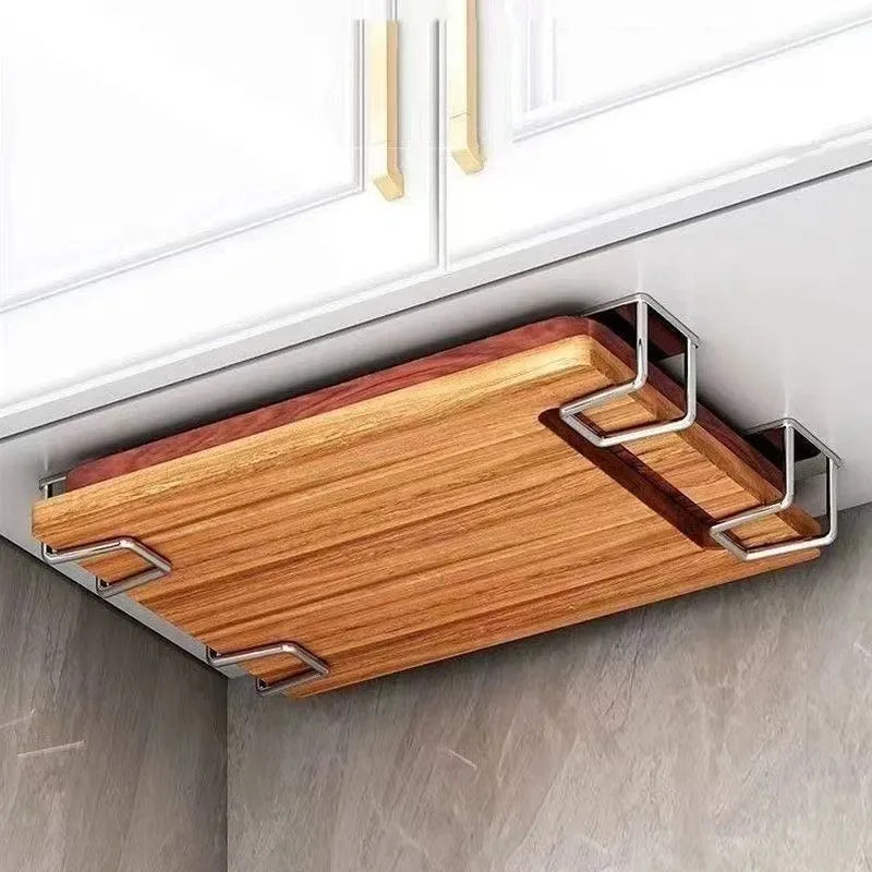Stainless Steel Sink Sponge Holder Wall-Mounted Kitchen Utensil Organizer