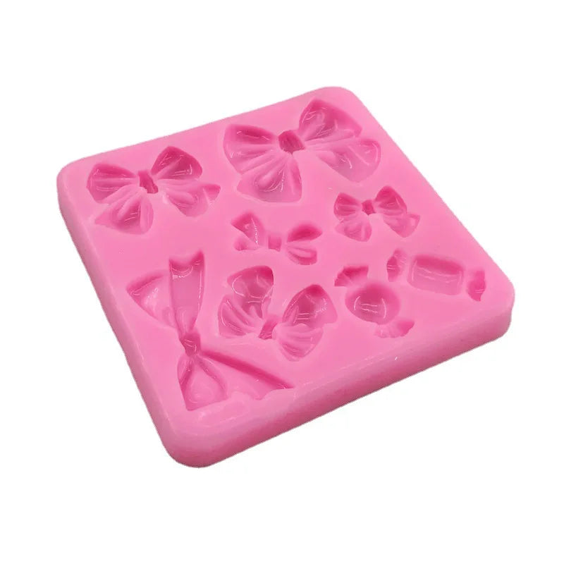 Silicone Bow Shaped Candy Mold for Chocolate & Cake Decoration