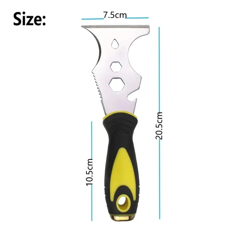 15-in-1 Multi-Use Paint Scraper & Wallpaper Tool Stainless Steel Home DIY