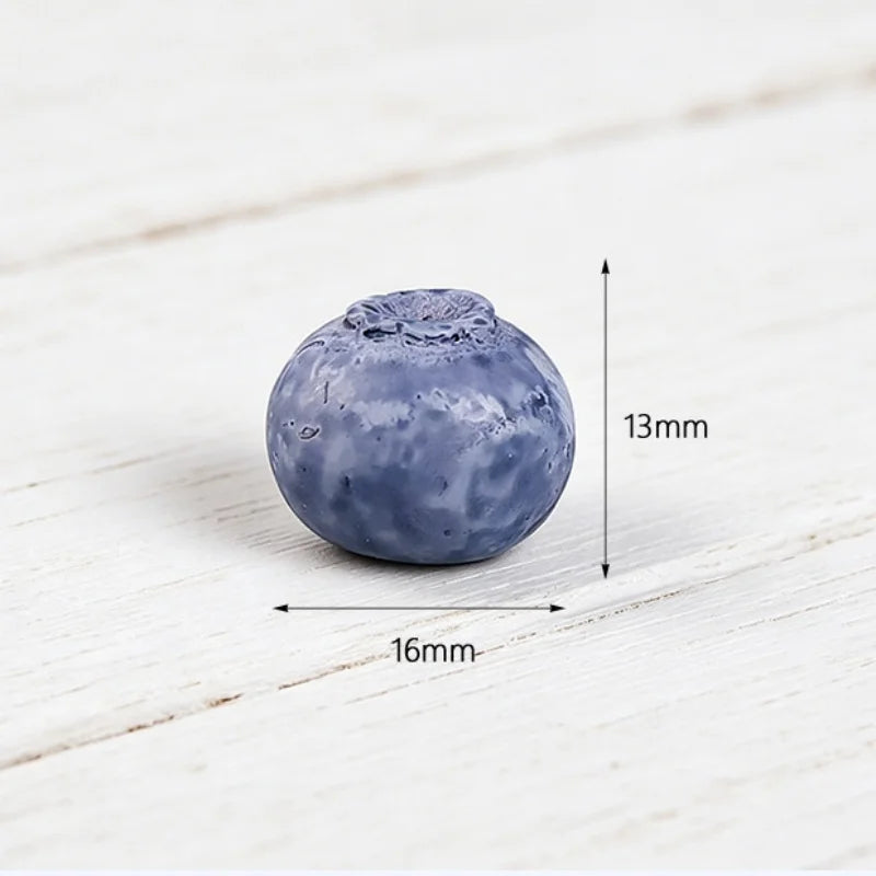 10-Piece Blueberry Artificial Food Model Set for DIY Crafts & Home Decor