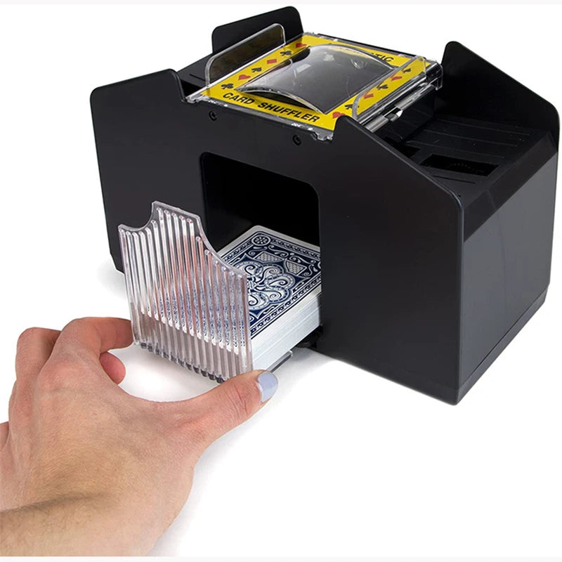 Automatic Card Shuffler Machine for Poker and Card Games - Battery Operated, Multiple Colors