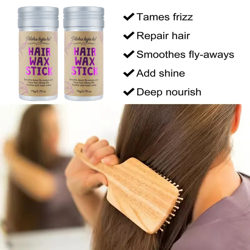 Non-Sticky Hair Wax Sticks for Styling & Flyaway Control - 1/2Pcs