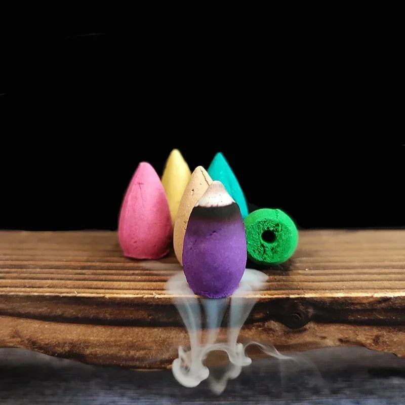Natural Backflow Incense Cones 20/50/100pcs Bulk Sandalwood Lavender Scents