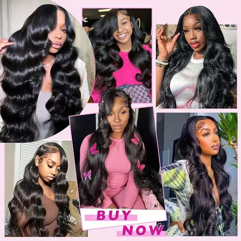 Human Hair Extensions 3 Bundles Brazilian Virgin Body Wave Hair - Natural Color