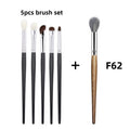 Eyeshadow Brush Set 5 Pcs Natural Hair Makeup Tools for Blending & Precision