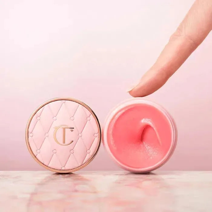 Lip Mask with Pink Tones & Strawberry Flavor – Hydrating, Wrinkle-Reducing Ice Cream Texture