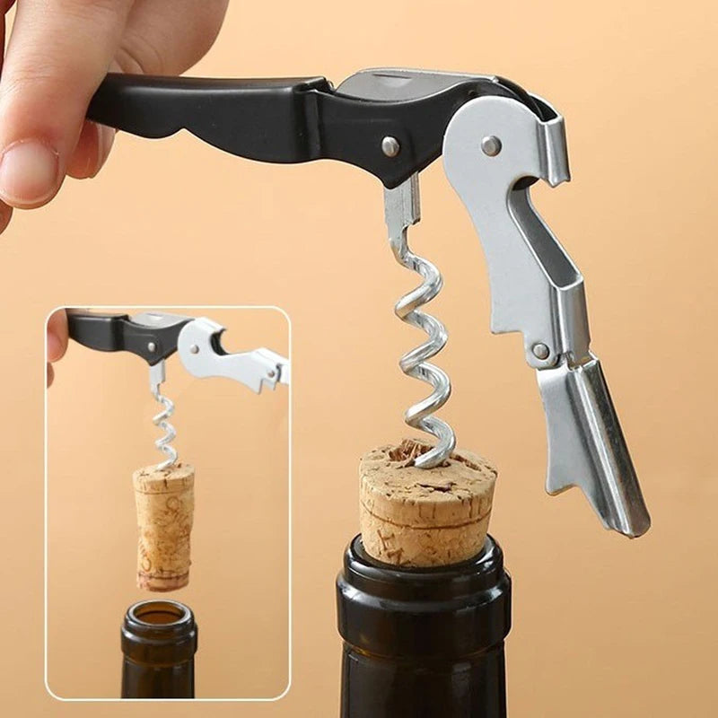 Multi-Functional Wine Opener Corkscrew with Foil Cutter - Professional Waiter Bar Tool