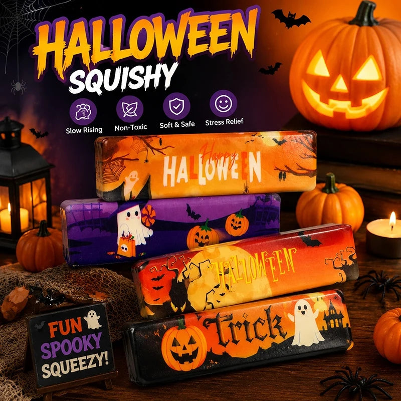 Halloween Squishy Cheese Stress Relief Squeeze Desk Toy - Assorted Colors