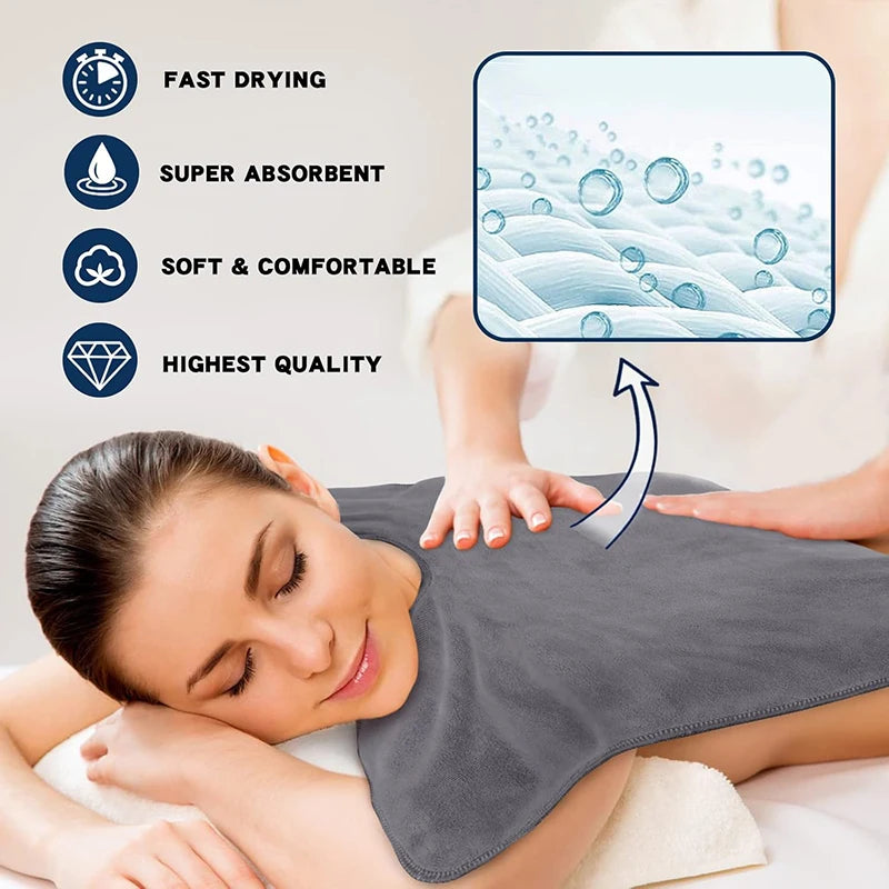 Spa Grade U-Shaped Face Towel for Skincare & Massage - Soft Beauty Towel
