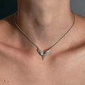 Creative Angel Wings Pendant Necklace Jewelry All-Match Clavicle Chain Charm