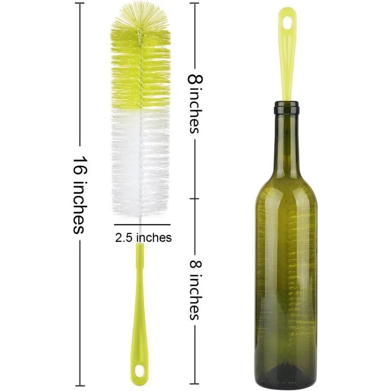 Bottle Brush Cleaner for Wine Beer Thermos Glass Long Narrow Neck Bottles