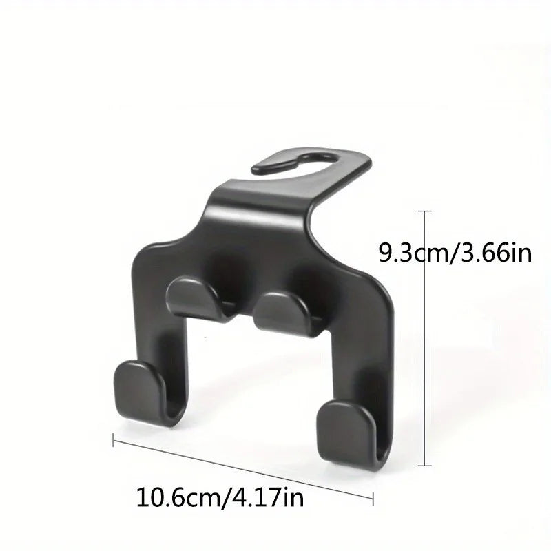 Car Back Seat Phone Holder & Hanging Storage Hook - Universal Adjustable