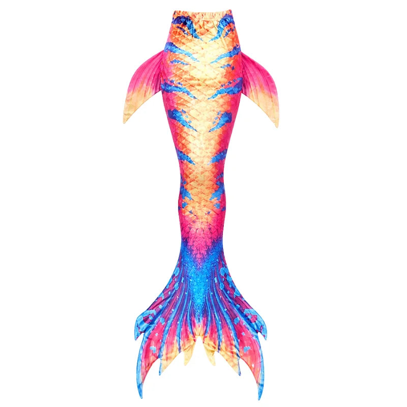 Fish Tail Mermaid Costume Swimsuit for Kids Beach & Halloween Dress-up