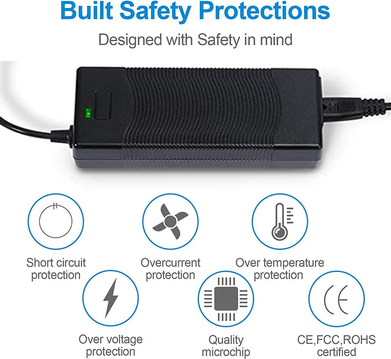 29.4V 3A/4A/5A Power Adapter Charger for 24V Electric Scooter Battery with XLR Plug