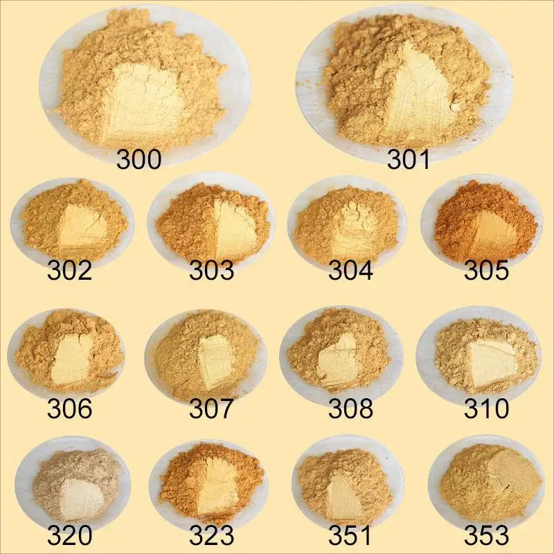 Gold Pearl Pigment Mica Powder for Art Crafts Paint Epoxy Coating 10/50/100g