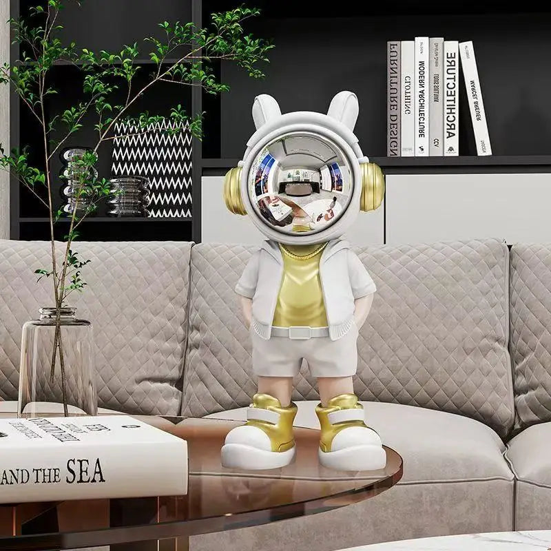 Light Luxury Astronaut Resin Model for Home Decor, Living Room & Wine Cabinet