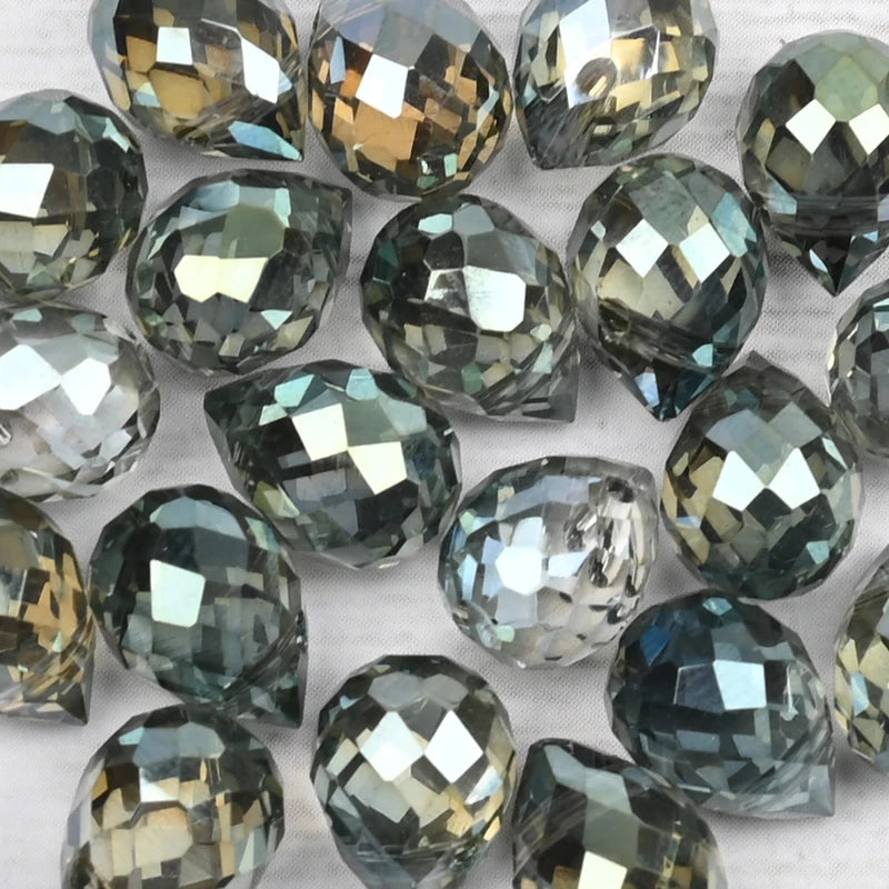 10x8mm Crystal Waterdrop Beads for Jewelry Making Glass Faceted Strawberry Beads