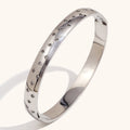 Retro Star Moon Eye Octagonal Zirconia Stainless Steel Women's Bracelet - Waterproof Jewelry Gift
