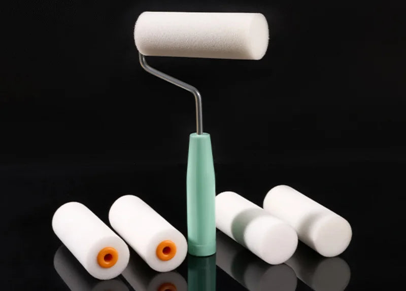 Mini Foam Paint Roller Sleeves 10 Pack - Durable Lint-Free 4-inch Refills for Walls & Furniture