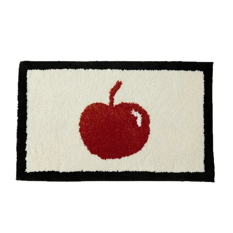 Korean-Style Soft Shaggy Rug for Bathroom & Entryway | Water-Absorbent, Slip-Resistant, Washable Floor Decor