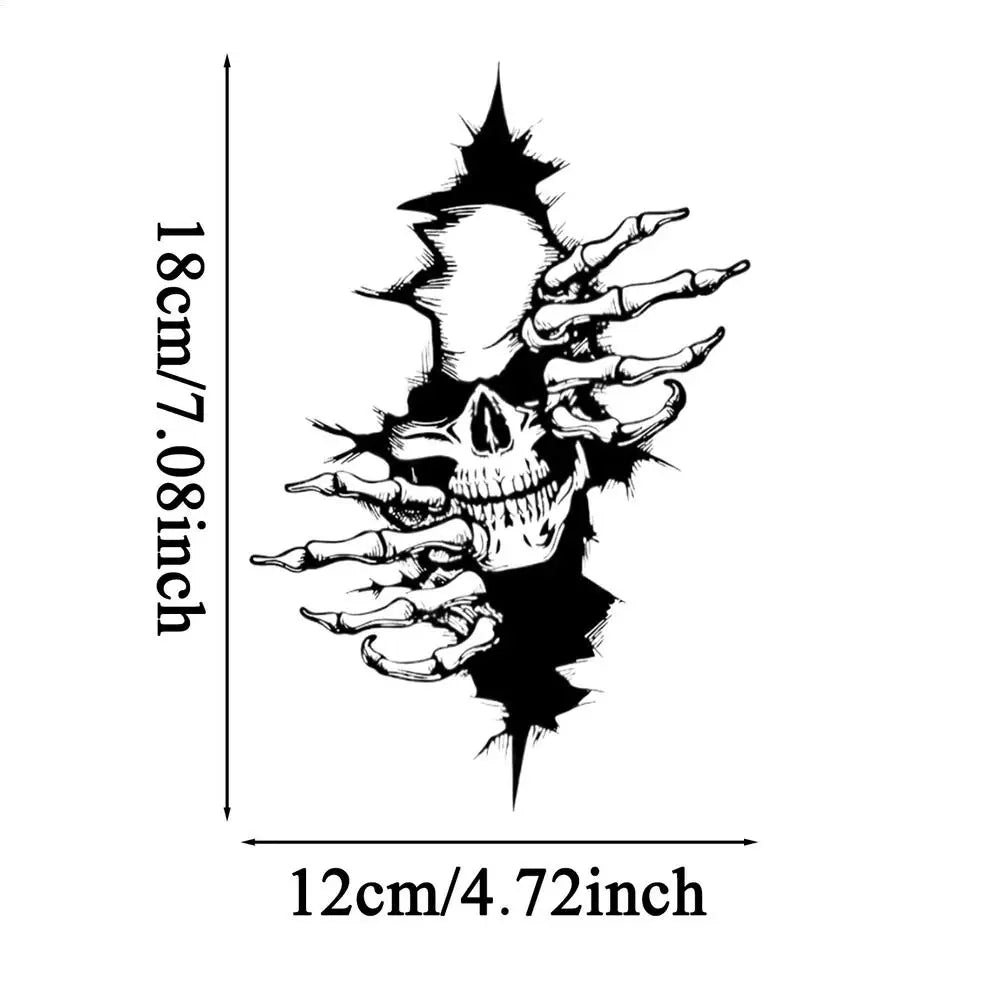 Skeleton Car Sticker Halloween Waterproof Vinyl Decal for Vehicle Windows