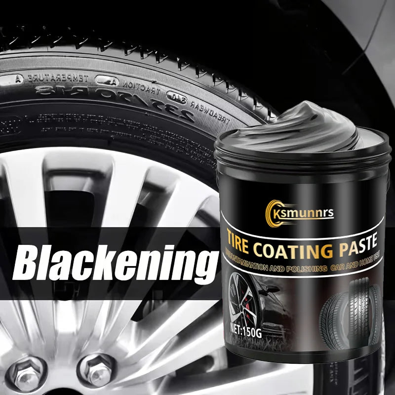 High-Gloss Tire Wax - Long-Lasting Black Tire Shine & Anti-Aging Protection