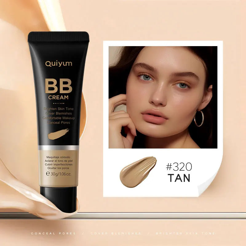 High Coverage Waterproof BB Cream Foundation Concealer Primer - Brighten & Even Skin Tone