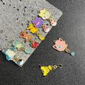 8pcs Cartoon Charms Jewelry Accessory Kit for Necklace Earrings Keychains DIY