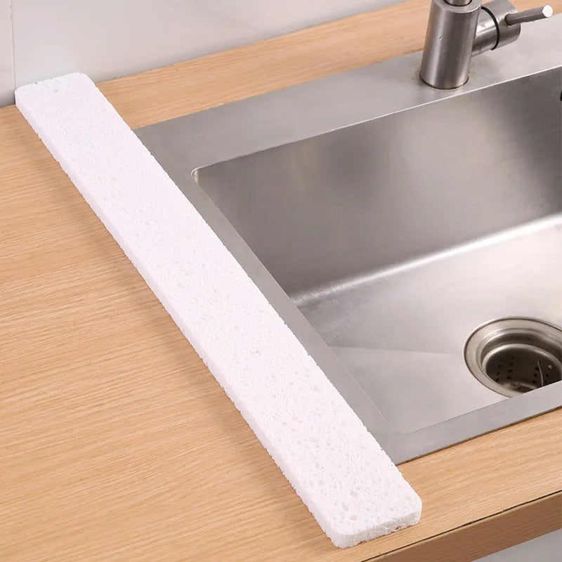 59cm Absorbent Wood Pulp Cotton Sink Sponge Pad - Cuttable Water Stopper