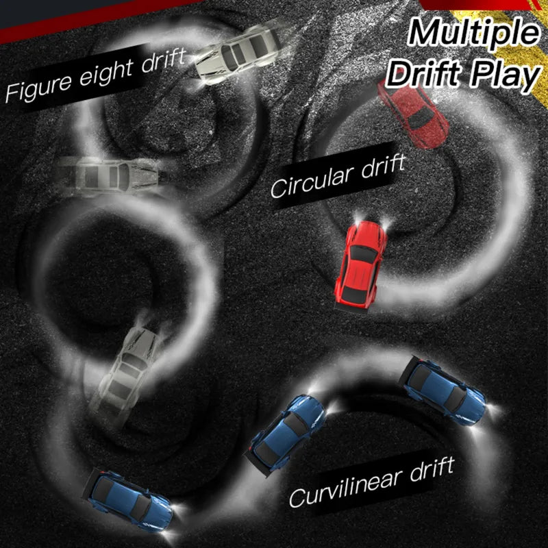 High-Speed RC Drift Car 1:64 Scale Mini Racing Toy for Boys - Multiple Colors