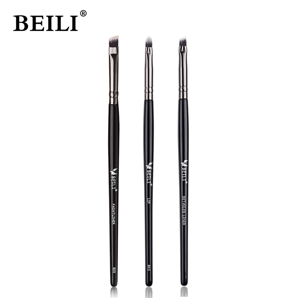 Multi-Function Eyeliner & Eyebrow Makeup Brush Set - Ultra-Fine & Soft, Portable