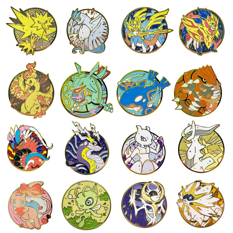 Anime Legend Monster Pins Japanese Game Badges Manga Pendant Brooches for Bags and Clothing