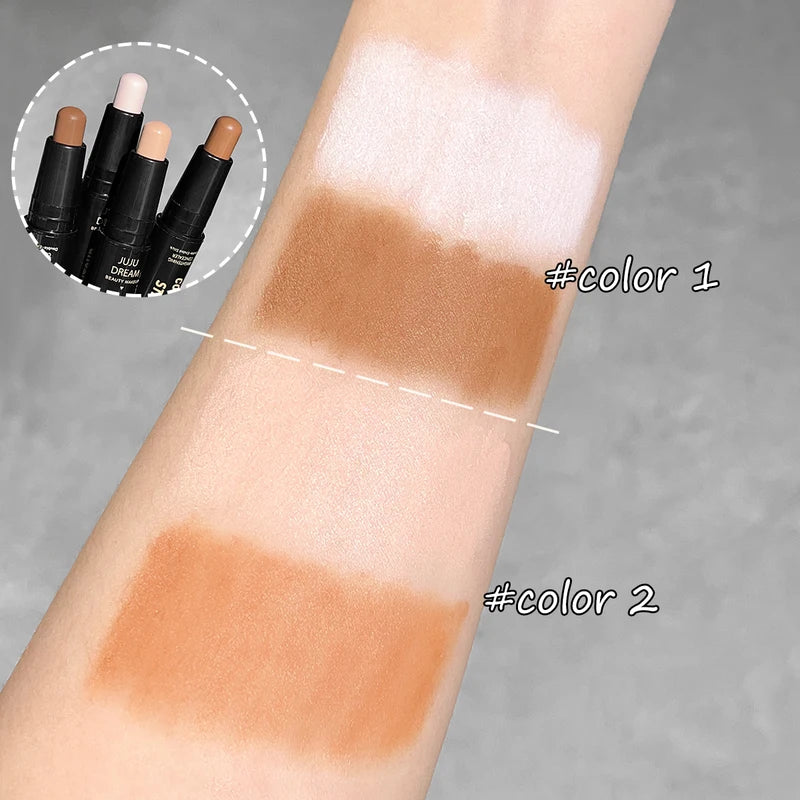 Dual-Ended Contouring & Highlighting Stick for Face Nose & Cheeks - All Colors