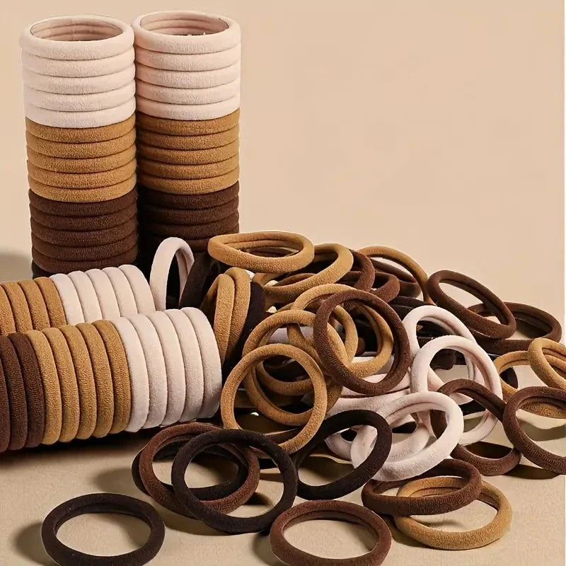 High Elasticity Ponytail Holders - Durable Hair Ties for Women, 10 Pack