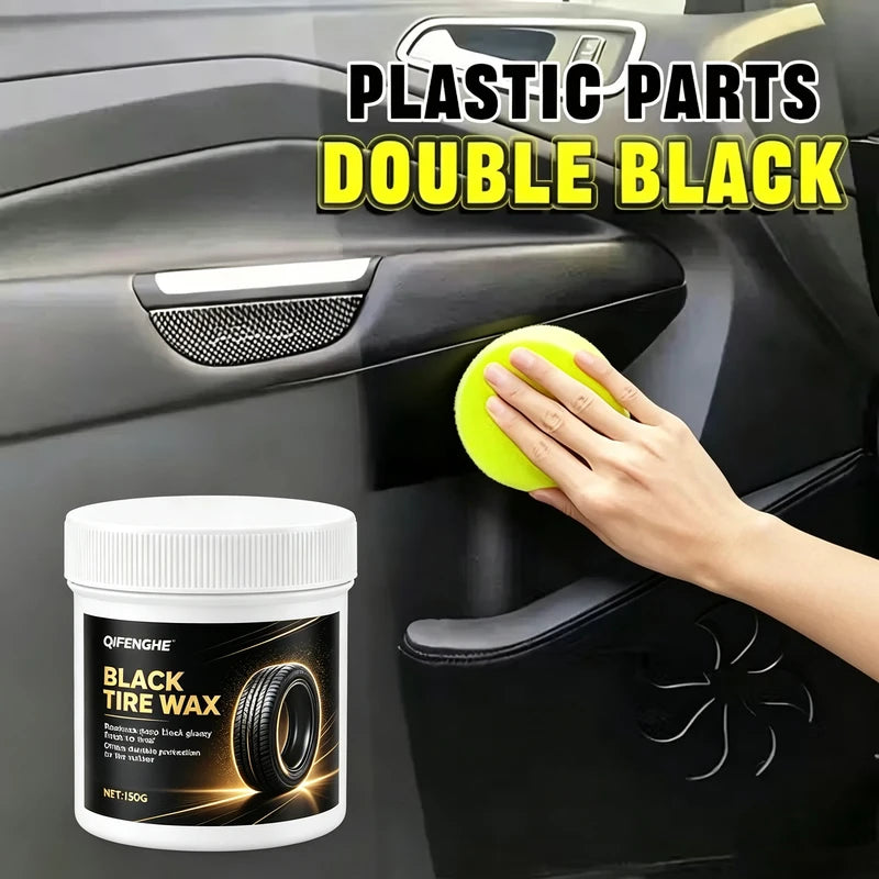 Car Tire Wax Paste 150g Black Tire Renovation Gloss Protectant Deep Black