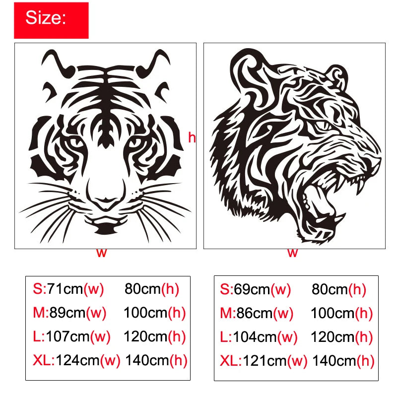 3D Tiger Head Wall Mirror Sticker - Self-Adhesive Acrylic Wall Art for Living Room