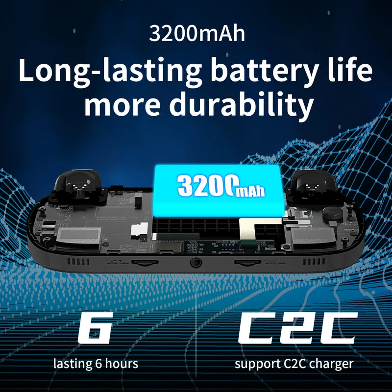 Handheld Game Console with 4-Inch Screen Linux System RGB Lighting