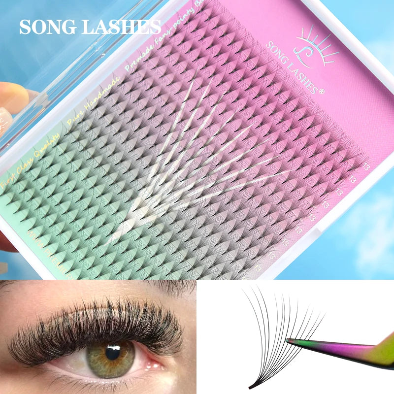Wholesale Premade Fan Fans for Eyelash Extensions - Mega Volume, Ultra Speed, Pointed Base