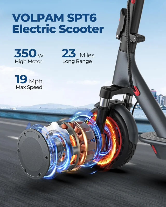 Electric Scooter AP07 10.5Ah 19mph Max Range 23 Miles Double Shock Absorption