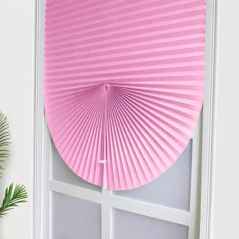 Self-Adhesive Pleated Window Shades for Balcony, Bathroom & Living Room