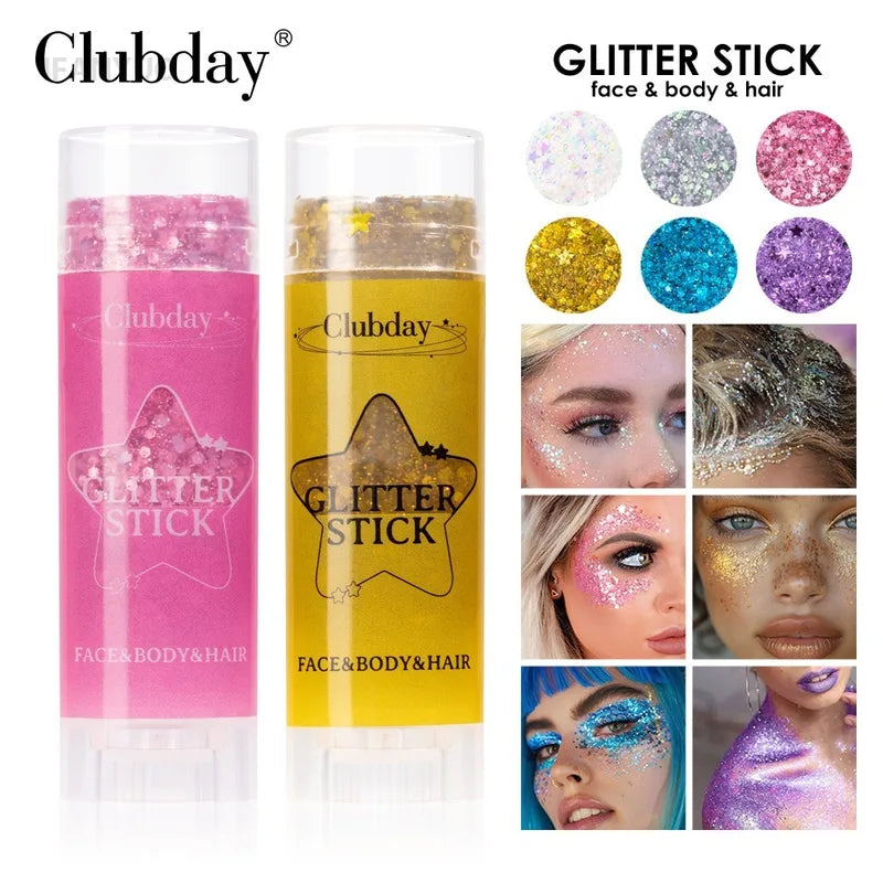 Sparkling Glitter Gel Stick for Face & Body - Brighten Stage Makeup